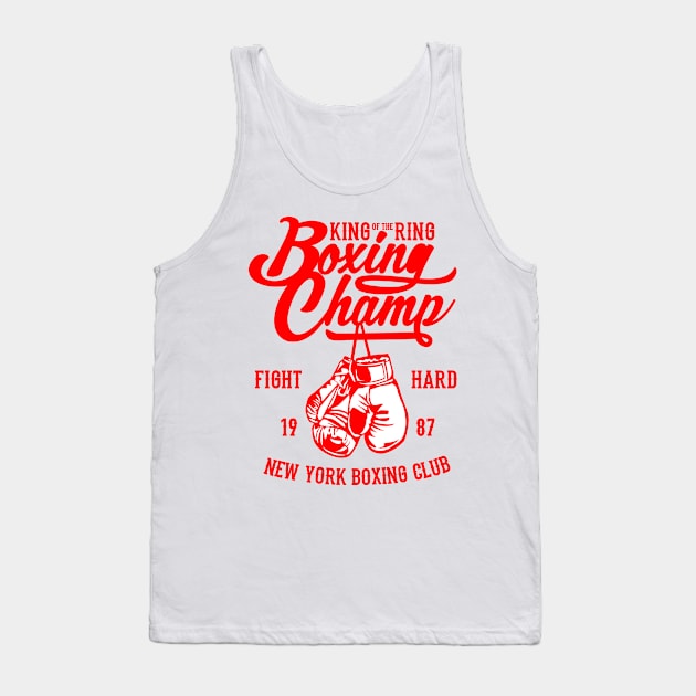 Boxing Champion Tank Top by lionkingdesign